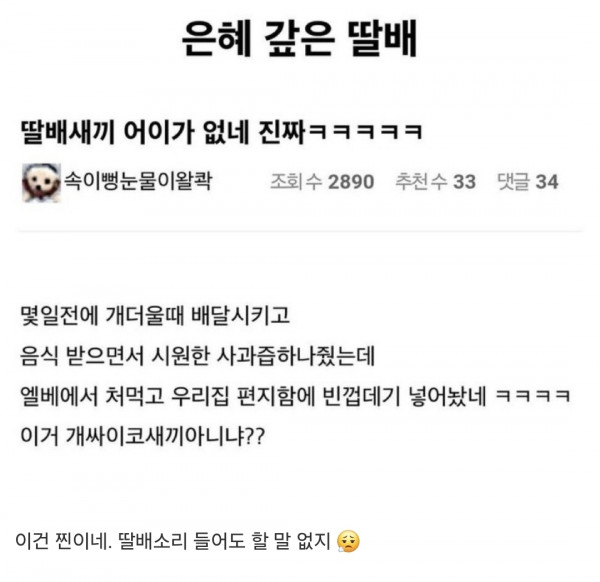 개같은 딸배
