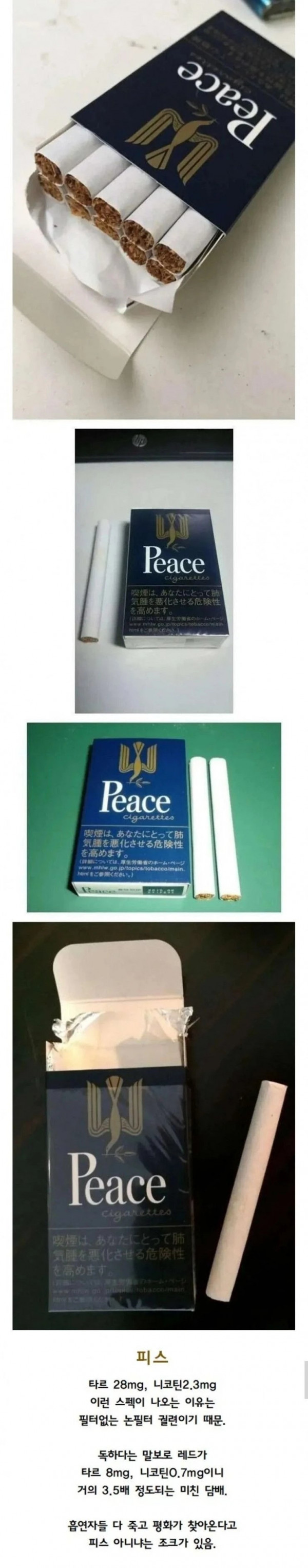 일본의 상남자만 피는 담배