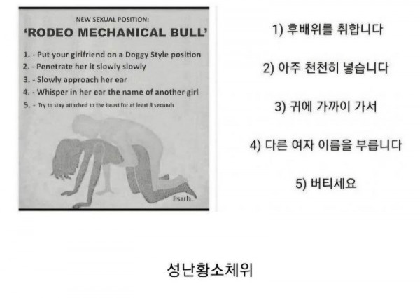 19금 로데오 체위