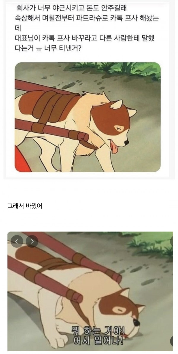 어느 ㅈ소인의 카톡프사